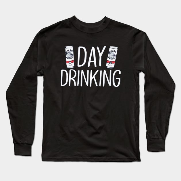 Day Drinking Long Sleeve T-Shirt by tomatillo